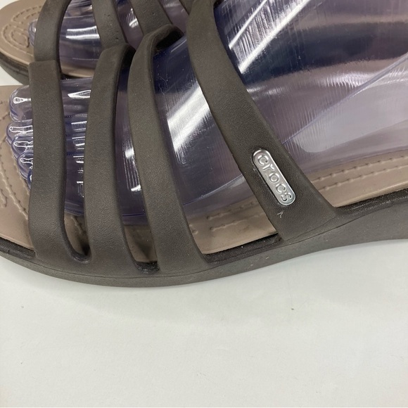 Crocs Strappy Slide Sandals Size 11 - Picture 4 of 9